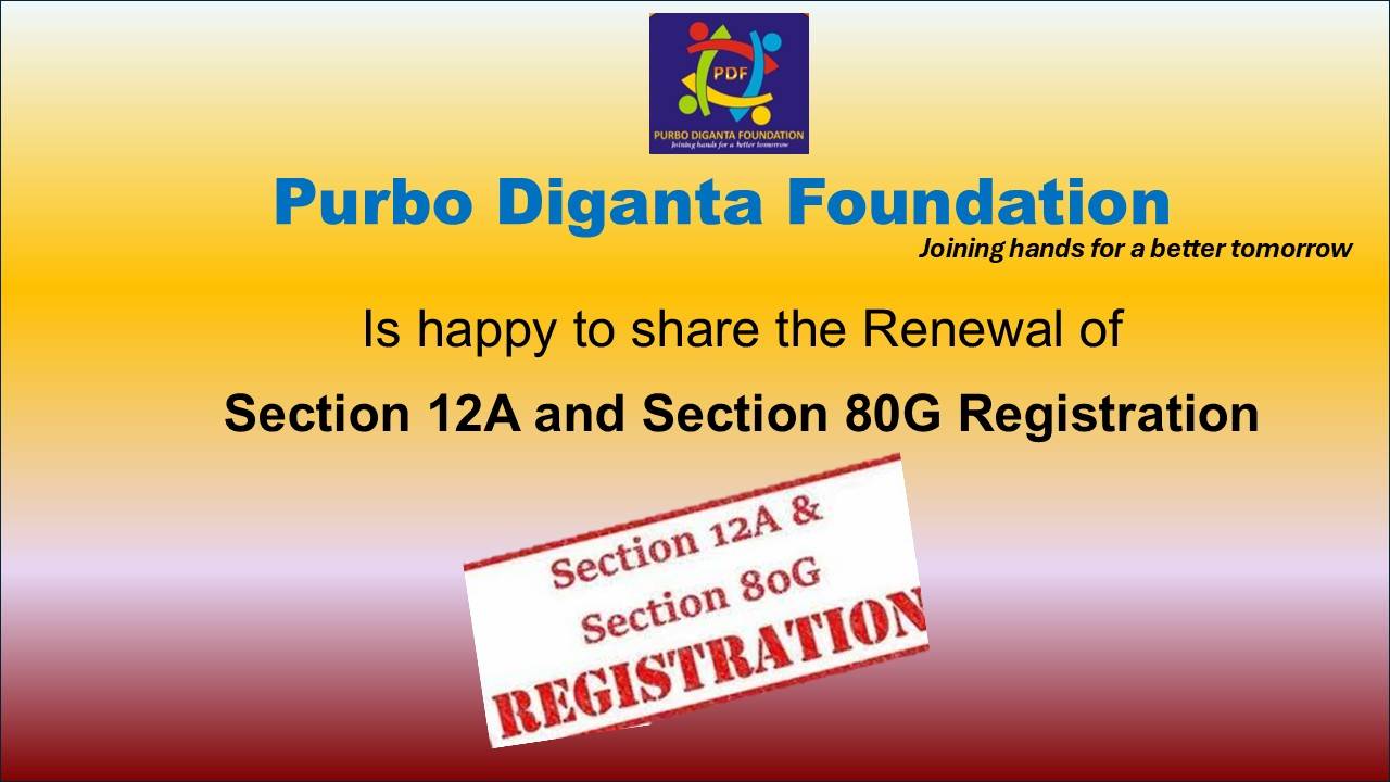 Volunteers of Purbo Diganta Foundation engaging in community development activities